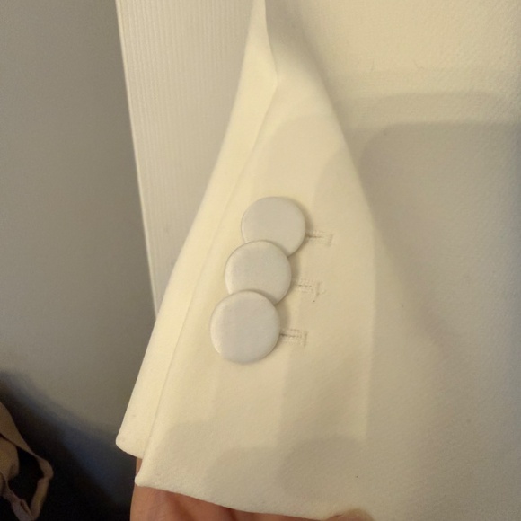 Zara White Tuxedo Blazer - Picture 5 of 9